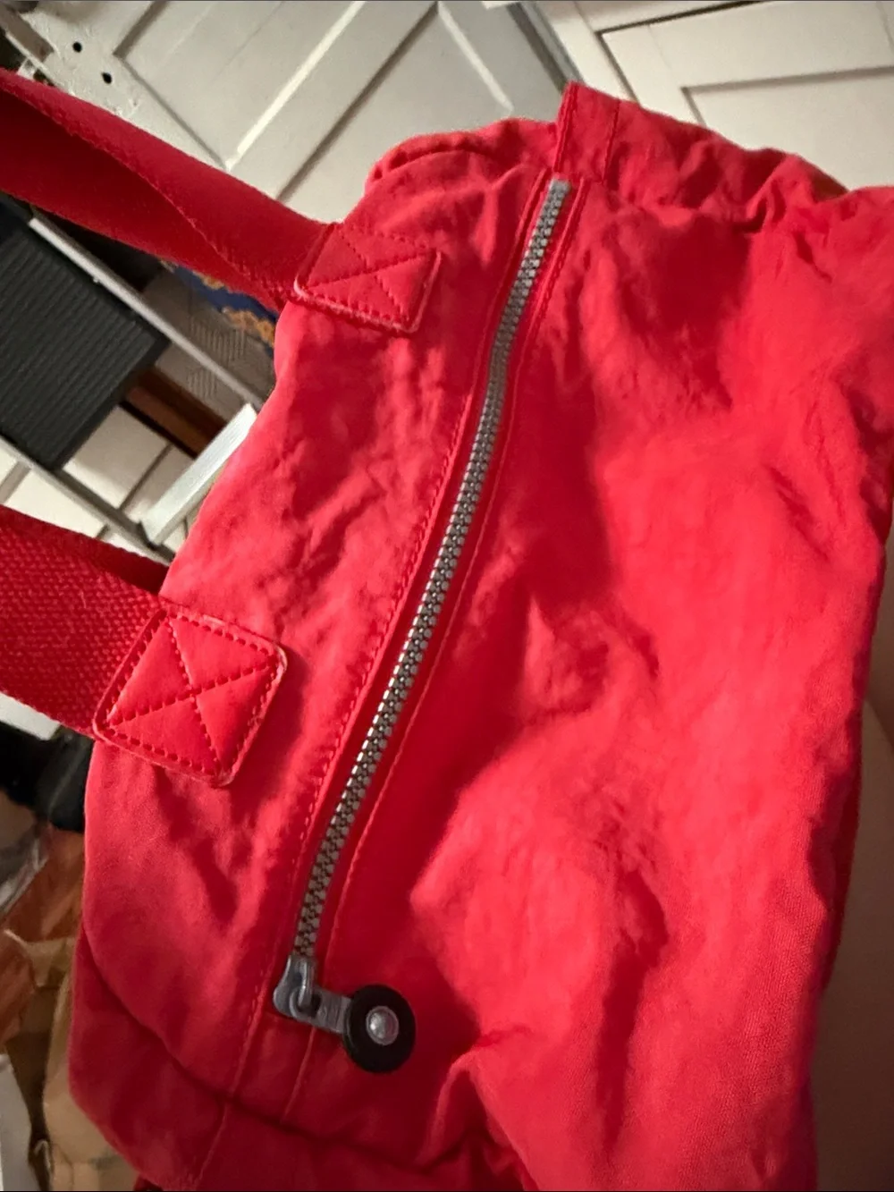 Kipling Vibrant Red Nylon Tote